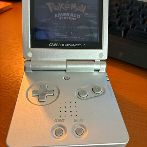Pokemon Emerald cartridge used for Game Boy Advance
