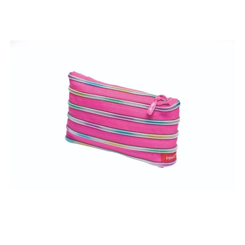Zipit Rainbow Pencil Case pink mini pouch 20x3x12cm
