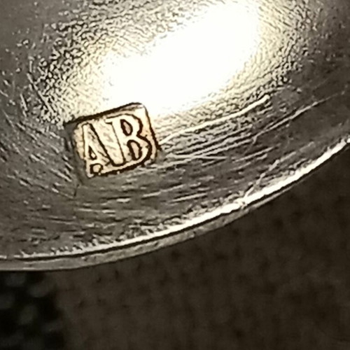 Silver teaspoons set of 6, antique style