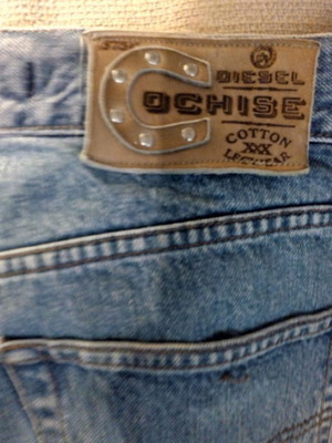 Diesel Basic Jeans Ochise used, light blue relaxed fit, size 36
