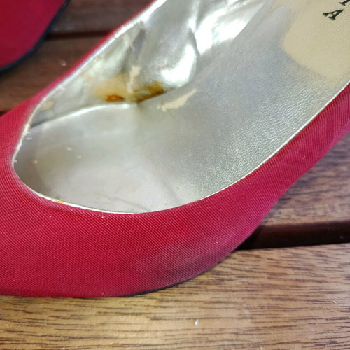 Stefania pumps used, red, size 40, thin heel