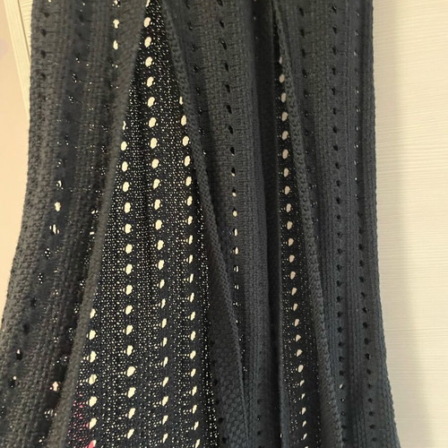 Combos knit long skirt like new, black with front slits