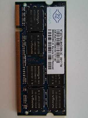 Laptop memory Nanya 2GB DDR2 667MHz SO-DIMM used