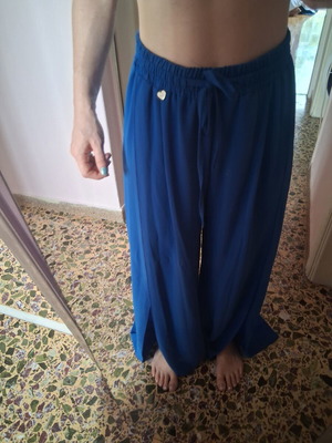 Blue summer pants, size S/M