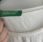 Benetton white basic blouse size S like new