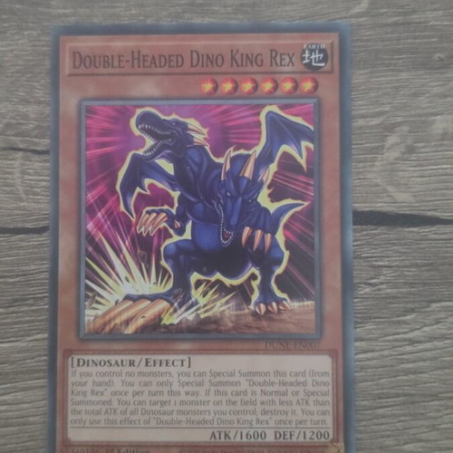 Double-Headed Dino King Rex Yu-Gi-Oh! card