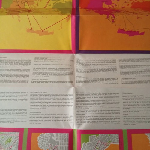 EOT Rare 1967 Greek Tourism Organization Promotional Brochure like new