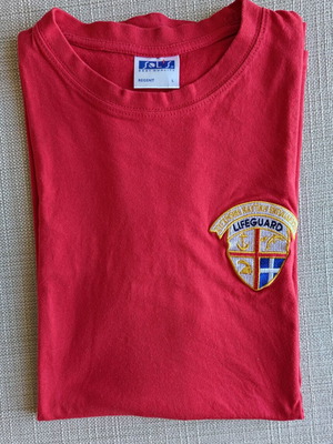 T shirt Lifeguard Sol's size L red like new
