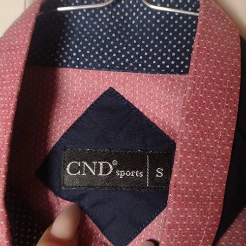 CND Sports men's shirt pink with pattern like new, size S