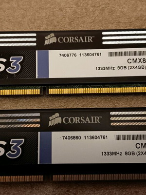 DDR3 RAM 16GB set 2x8GB used