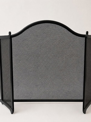Metal Fireplace Screen like new, foldable 3-panel design