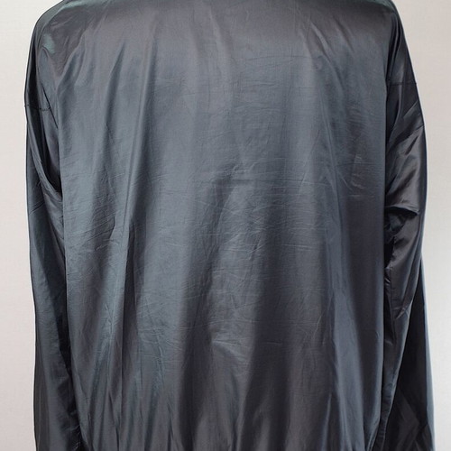 Adidas Adis Track Top with turquoise three-stripe shoulders, size L