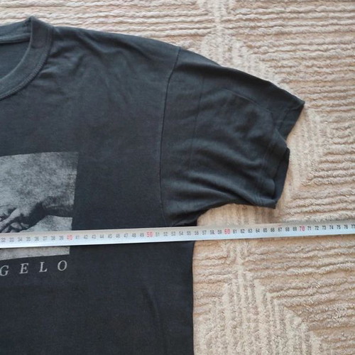 T-shirt XL used, black, Michelangelo print