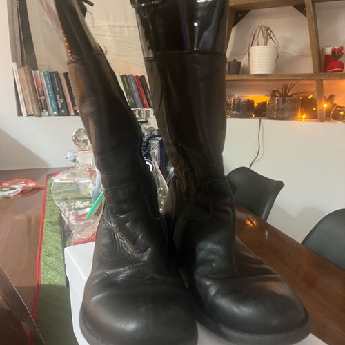 Lapin Leather Girls' Boots Used Black Size 32