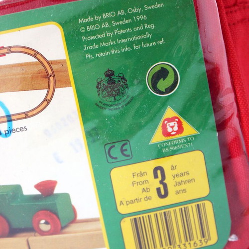 Vintage 1996 Brio Wooden Train Playset 33163 new