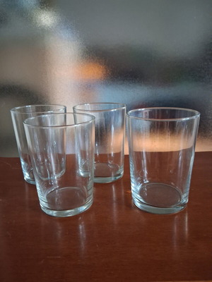 Set of 4 glasses 450 ml for water or juice