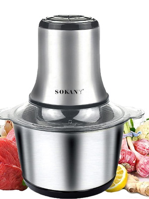 SOKANY Ηλεκτρικός Κοπτήρας 800 W με 3 L Ανοξείδωτο Μπολ σαν καινούργιο