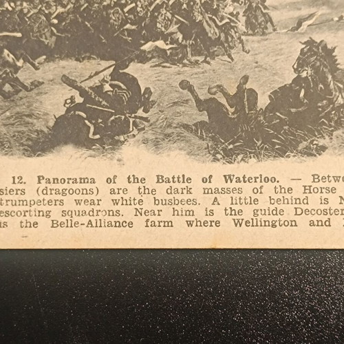 Battle of Waterloo 1912 postcard like new