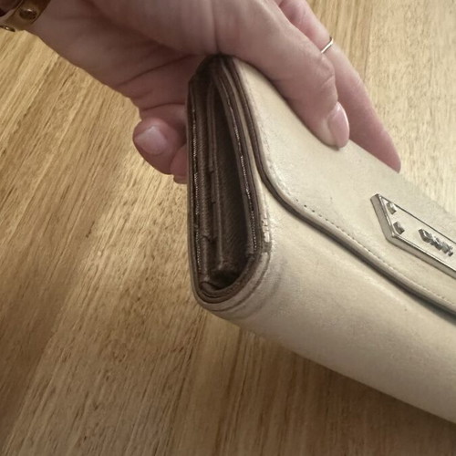 DKNY beige wallet used