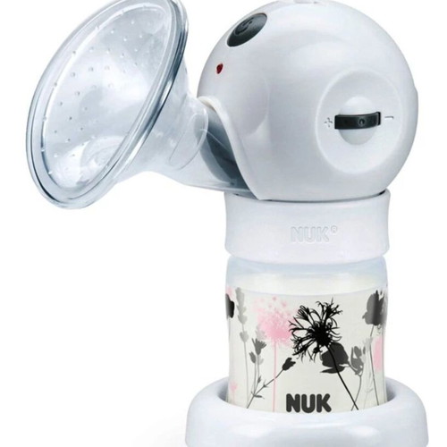 Nuk Luna electric single breast pump, battery and mains powered, white