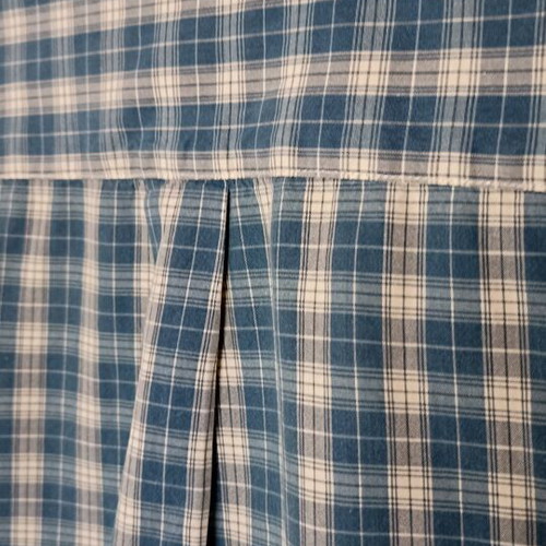 Oxford Company men's shirt plaid blue white like new, size L