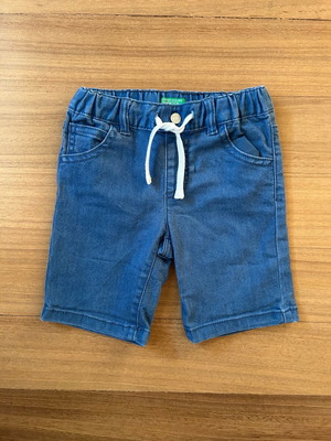 Benetton kids shorts no 18-24 like new, denim