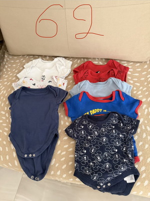 Baby rompers with short sleeves size 62 like new
