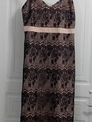 Lacing Dress Prestige like new, size XXL, black and beige