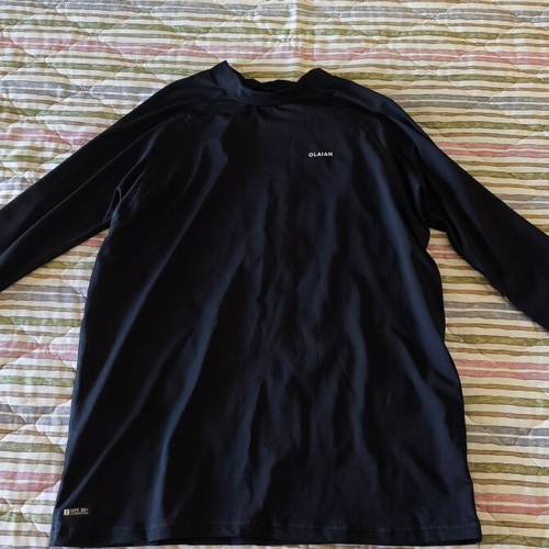 Olaian UPF 50+ Sunscreen Shirt used, women's long sleeve black XXL