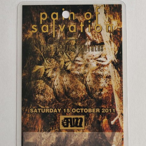 Photopass Pain of Salvation concert 15-10-2011 like new