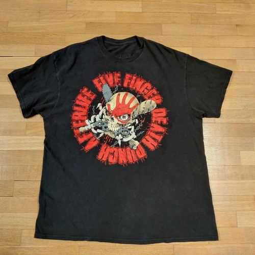 Five Finger Death Punch Album Afterlife USA Tour shirt like new, size L, black and red
