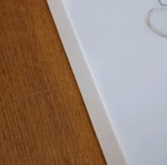 Tablet case used, white