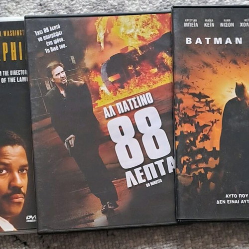 Twelve action DVDs used with subtitles