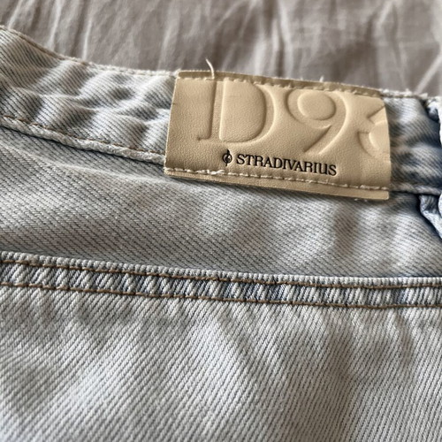 Stradivarius denim bermuda shorts like new with back rip, XXL