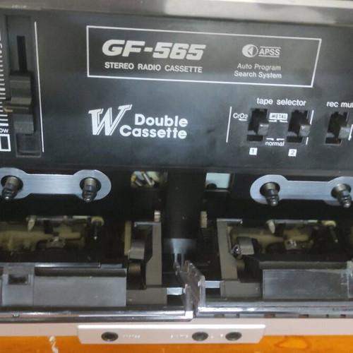 Sharp GF-565 Boombox radio cassette player used, non-functional