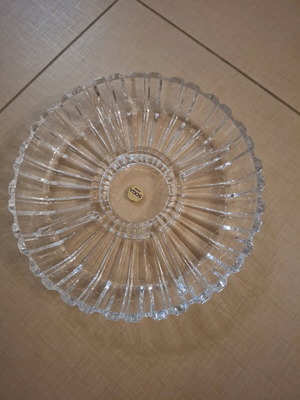 Стъклена купа за ядки нова с 5 отделения