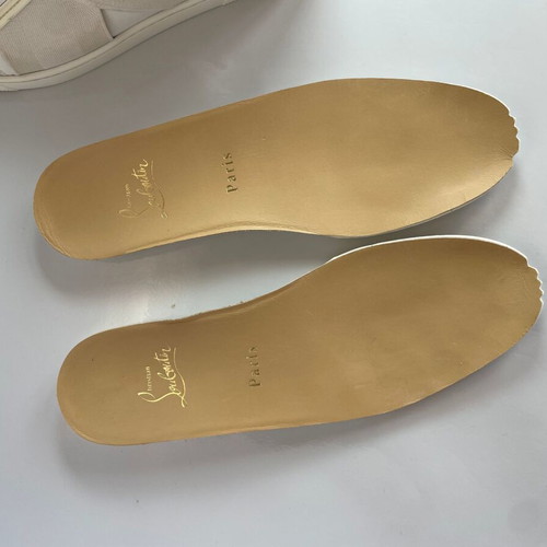 Christian Louboutin leather sneakers like new, size 38, white