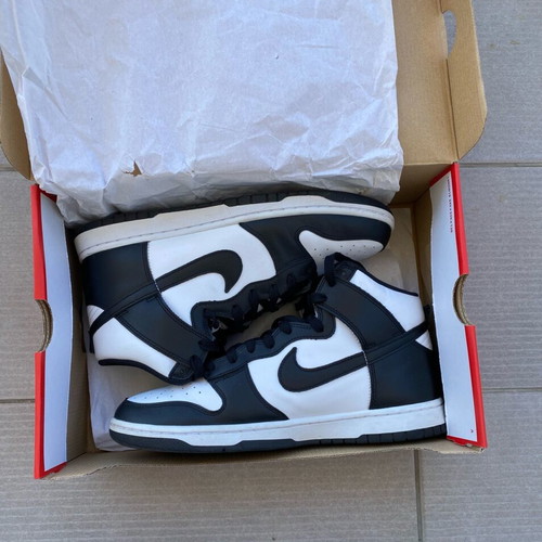 Nike Dunk High Panda 2024 like new, size 44, black and white