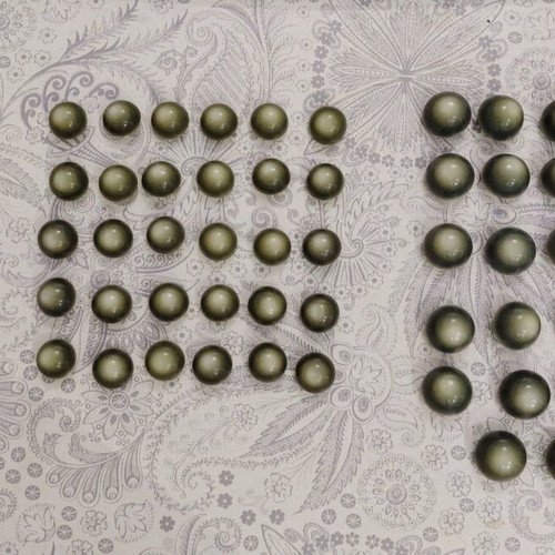 Vintage olive buttons from the 1960s, set of 78, new