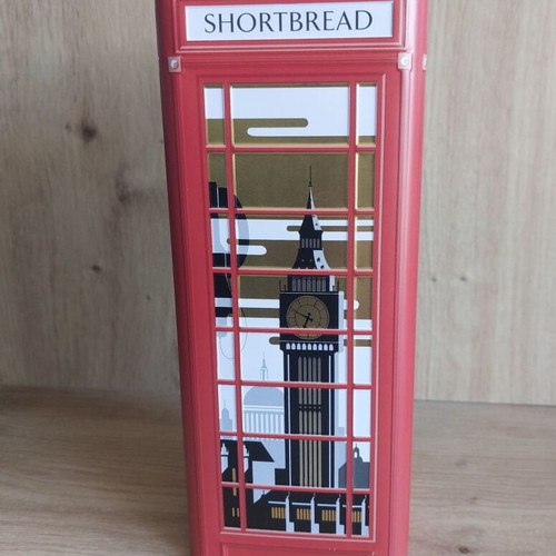 Collectible Metal London Phone Booth Tin Box like new