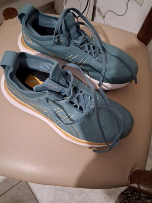Αθλητικά Asics Gel Nimbus 25 σαν καινούργια, γκριζοπράσινα νούμερο 40