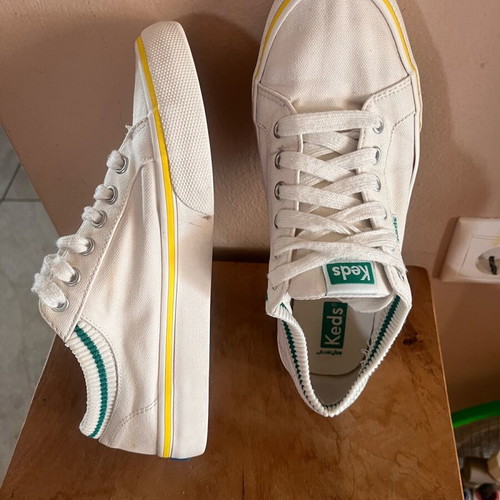 Keds Sneakers Women Size 39 Like New White Canvas