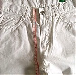  Benetton παντελόνι άσπρο xxs