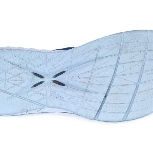 Hoka One One Carbon X 2 sports shoes used, blue and white