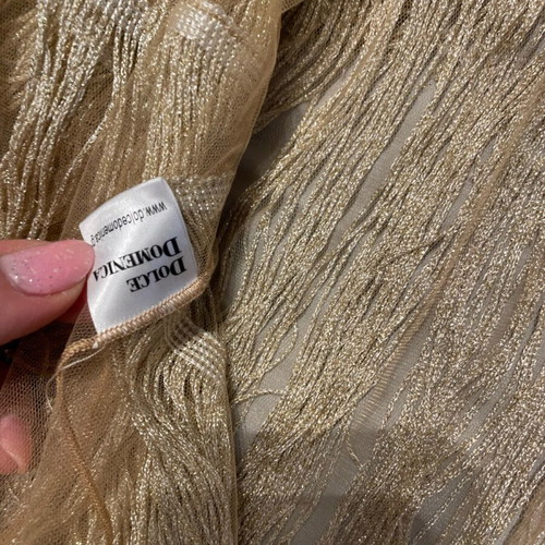 Silk kimono Dolce Domenica like new, beige and gold