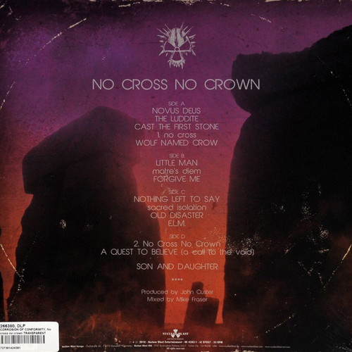 Corrosion of Conformity No Cross No Crown 2018 limited edition vinyl 2LP new