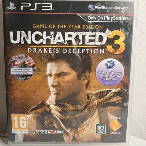 Uncharted 3: Drake's Deception GOTY Edition used for PlayStation 3