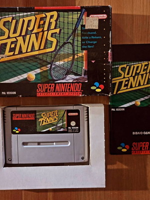 Super Tennis Super Nintendo Entertainment System game, PAL Greek version