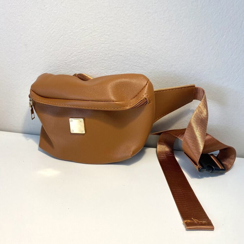 Shein brown crossbody waist bag