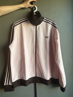 Adidas Originals women jacket size XL brand new, brown and pink